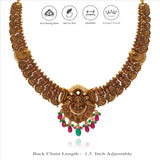 Lakshmi Kasu Mala 925 Silver Traditional Necklace