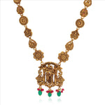 Radha Krishna 925 Silver Temple Necklace.