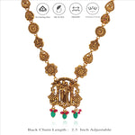 Radha Krishna 925 Silver Temple Necklace.