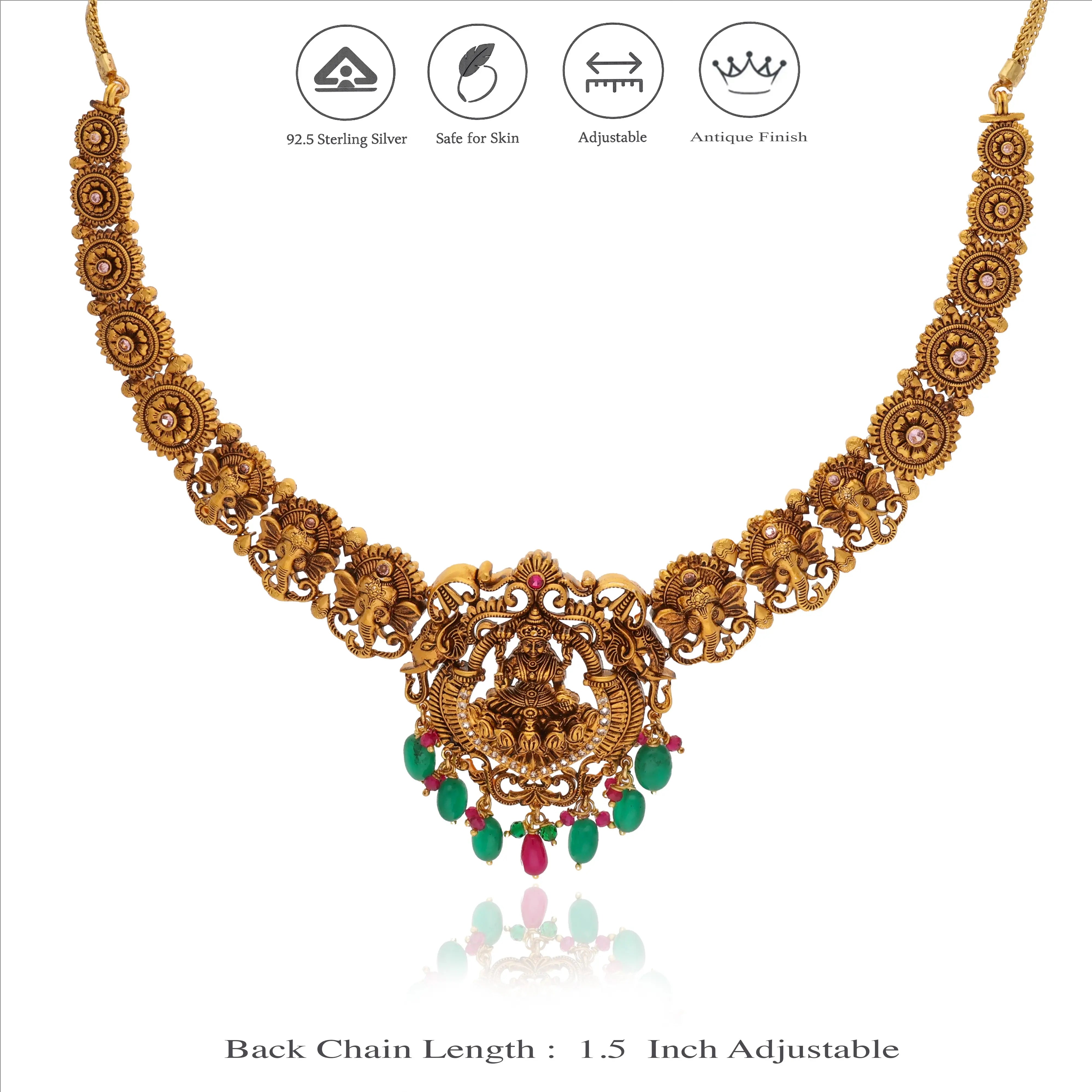 Devi Mahotsav 925 Silver Divine Necklace