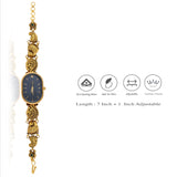 925 Silver Antique Silver Bracelet Watch for Women