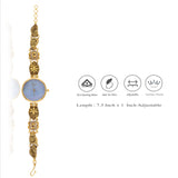 Pure 925 Silver Antique Temple Jewelry Watch