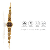 Peacock Cuff 925 Silver Antique Watch