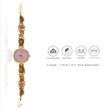 Blush Elegance 925 Silver Temple Watch