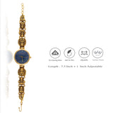 Lakshmi Traditional Gold-Tone 925 Silver Antique Watch