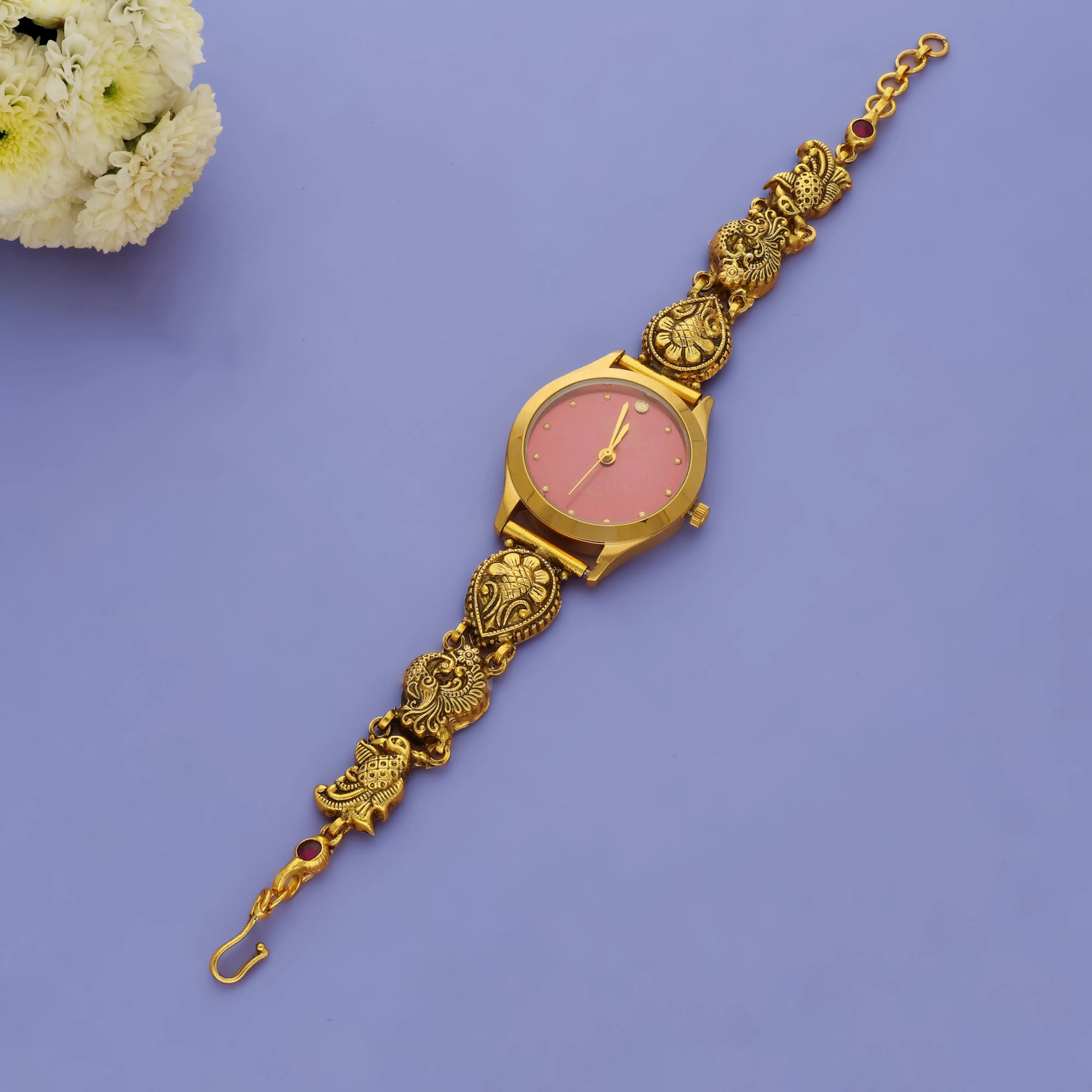 Royal Peacock 925 Silver Traditional Bracelet Watch