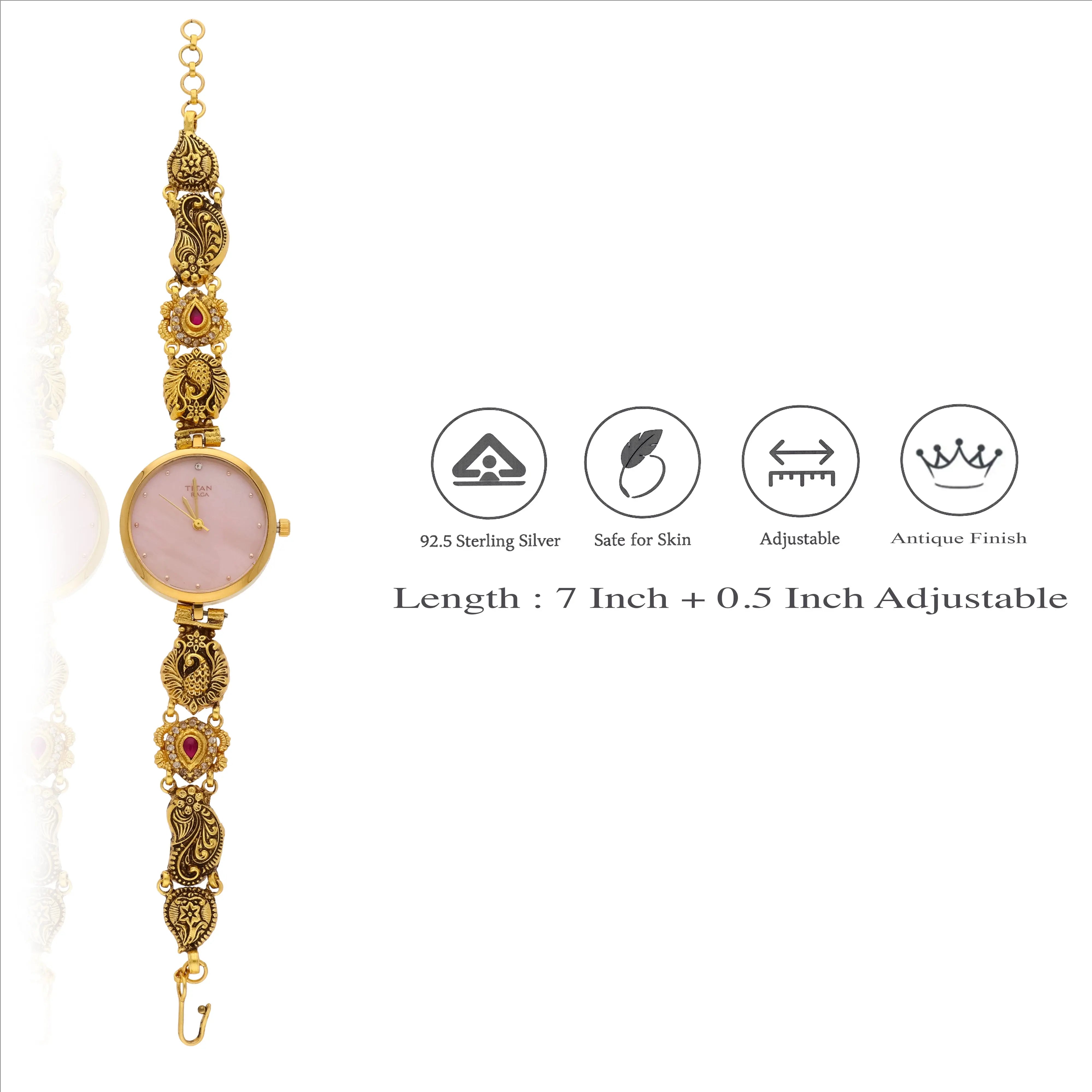 925 Silver Heritage Charm Statement Watch
