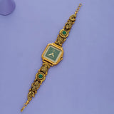 925 Silver Emerald Glow Heritage Watch (Length : 7.5-8In)