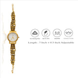 925 Silver Ethnic Gold Polish Wrist Watch