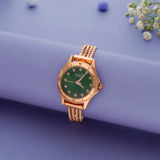 Rose Gold 925 Silver Statement Watch(6-7In)