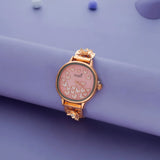 Rose Gold Butterfly 925 Silver Watch(6.5-7.5In)