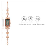 Rose Gold Geomentry 925 Silver Watch(6.5-7In)