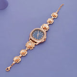 Rose Gold Gorgeous 925 Silver Watch(6.5-7.5In)