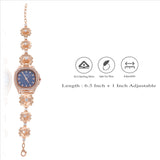 Rose Gold Gorgeous 925 Silver Watch(6.5-7.5In)