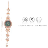 Rose Gold Mesmerising 925 Silver Watch(6.5-7In)