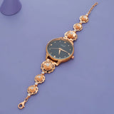 Rose Gold 925 Silver Statement Watch(6.5-7.5In)