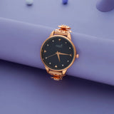 Rose Gold 925 Silver Statement Watch(6.5-7.5In)