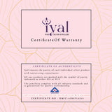 Shimmering Rose Gold 925 Silver Drop Earring