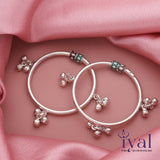 Vivid Silver Anklet for Babies with Bells(1-2yrs)
