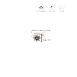 Classic Flower oxidized adjustable Silver Toering
