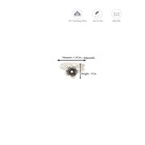 Blossom Flower oxidized adjustable Silver Toering