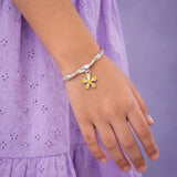 Sunshine Bloom 925 Silver Teen Bangle(10+ Yrs)