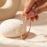 Butterfly Glow Rose Gold Polish 925 Silver Kada
