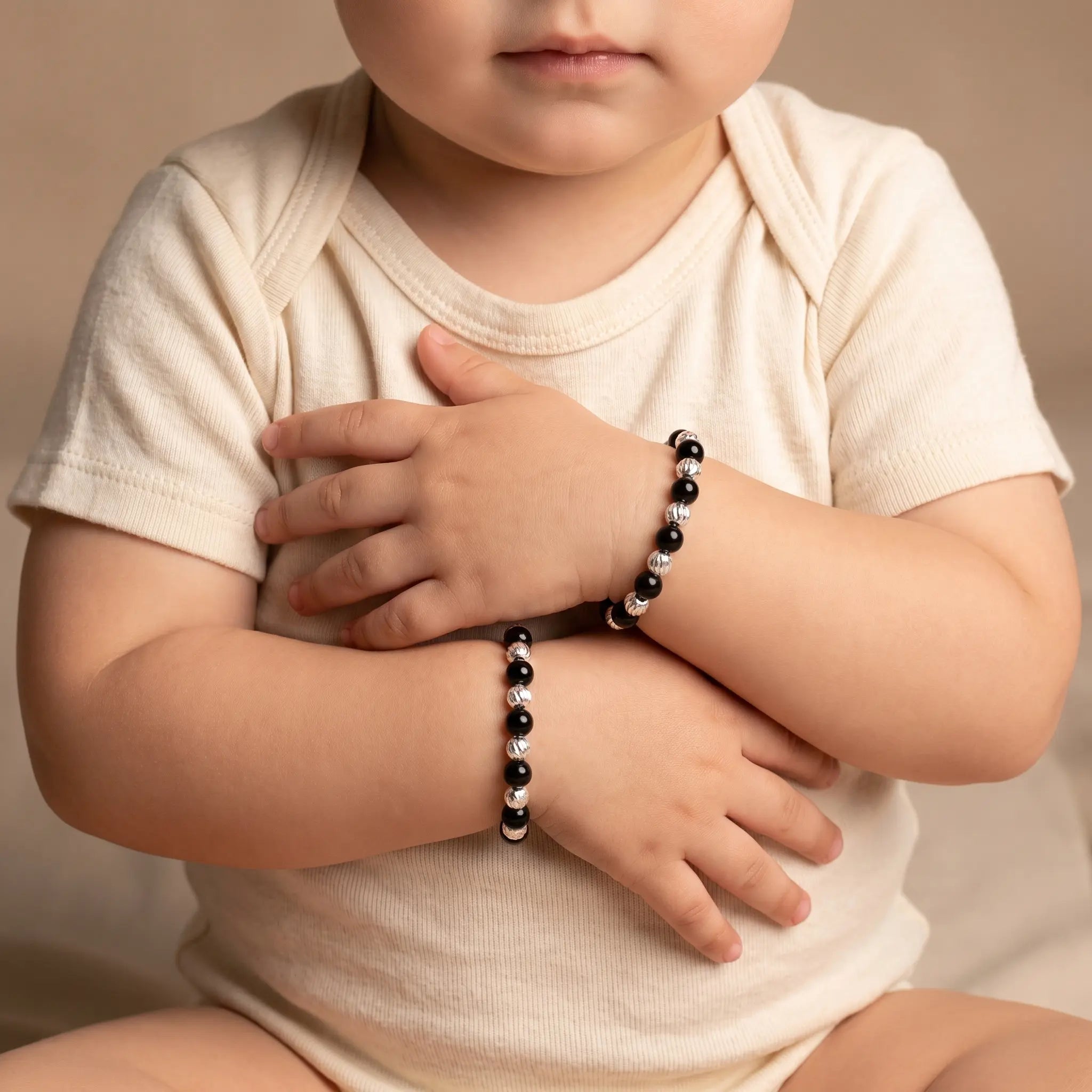 Black Classic Silver kids Nazariya for hand(0-3years)