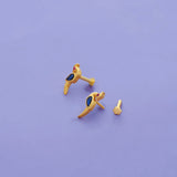 Traditional Peacock 925 silver earring