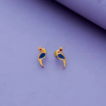 Traditional Peacock 925 silver earring