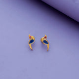 Traditional Peacock 925 silver earring
